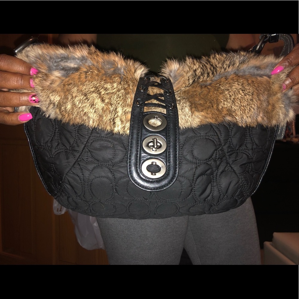 SPECIAL EDITION Coach Bag with Fur